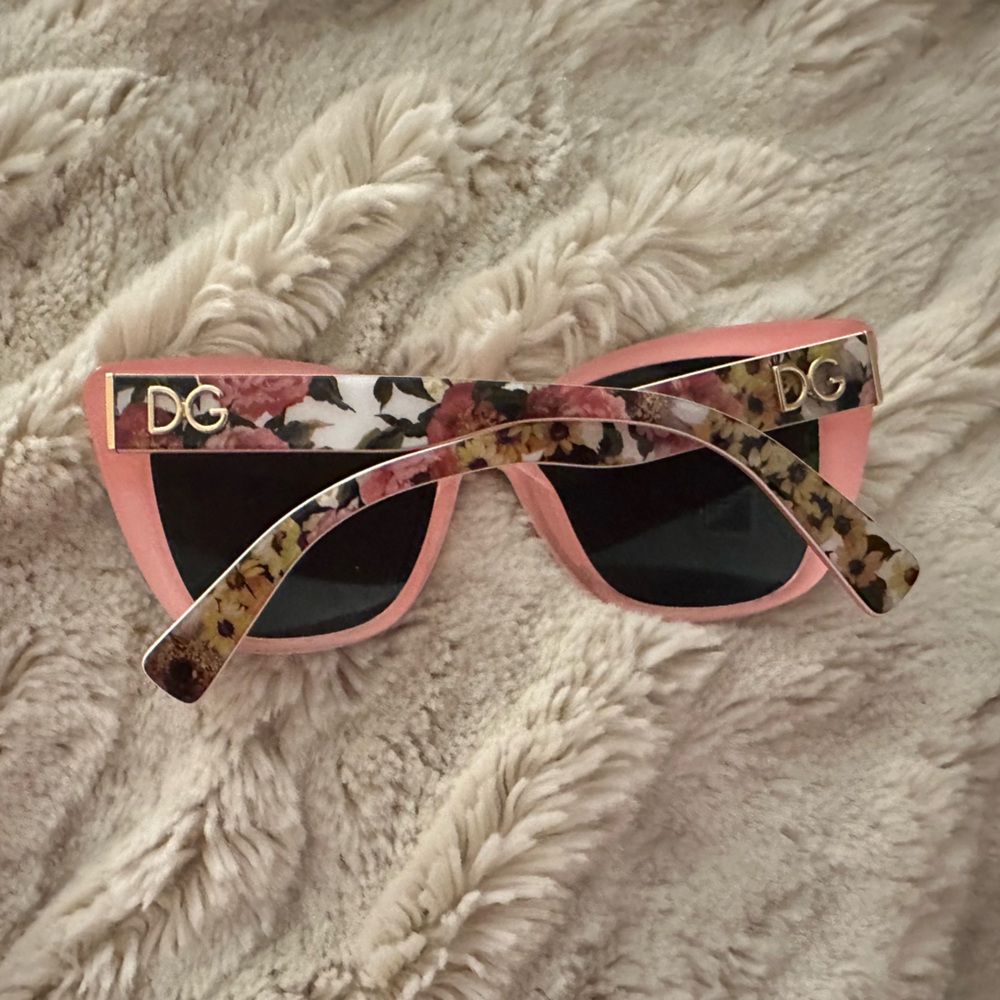 Dolce & Gabbana Pink Floral Sunglasses